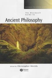Cover of: The Blackwell Guide to Ancient Philosophy (Blackwell Philosophy Guides)