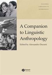 Cover of: A companion to linguistic anthropology