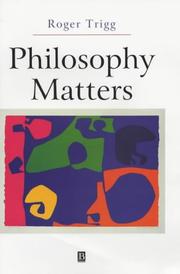 Cover of: Philosophy Matters: An Introduction to Philosophy