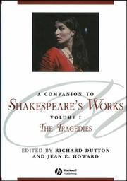 Cover of: A Companion to Shakespeare's Works: The Tragedies