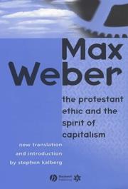 Cover of: Protestant Ethic and the Spirit of Capitalism by Max Weber