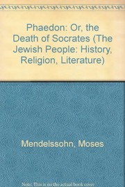 Cover of: Phaedon: or The death of Socrates.