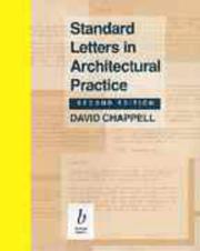 Standard letters in architectural practice by David Chappell