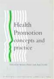 Health promotion : concepts and practice