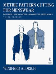 Metric pattern cutting for menswear by Winifred Aldrich