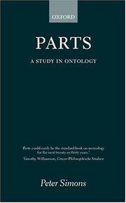Cover of: Parts by Peter M. Simons