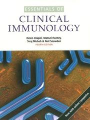 Cover of: Essentials of clinical immunology
