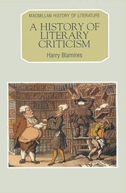 A history of literary criticism by Harry Blamires