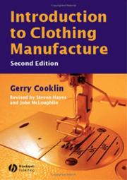 Cover of: Introduction to clothing manufacture by Gerry Cooklin