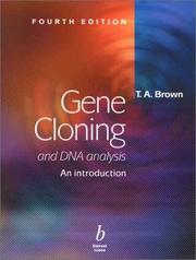 Gene Cloning and DNA Analysis by T. A. Brown