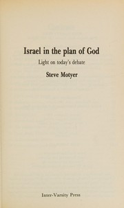 Cover of: Israel in the plan of God: light on today's debate