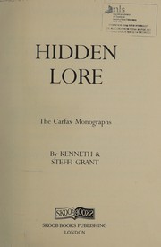 Cover of: Hidden Lore
