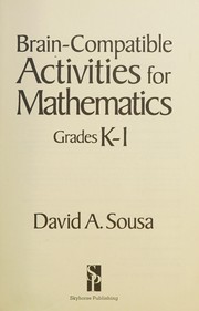 Cover of: Brain-Compatible Activities for Mathematics, Grades K-1