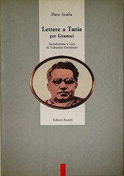 Cover of: Lettere a Tania per Gramsci