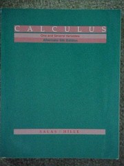 Cover of: Calculus - One and Several Variables