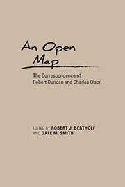 Cover of: Open Map: The Correspondence of Robert Duncan and Charles Olson