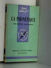 Cover of: La phonétique