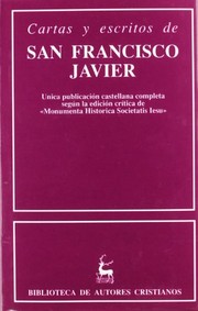 Cover of: Cartas Y Escritos De San Francisco Javier (BAC, 101)