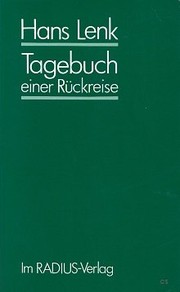 Tagebuch einer Rückreise by Hans Lenk