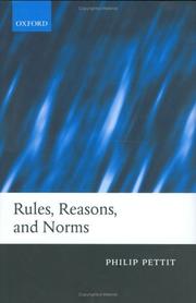 Cover of: Rules, Reasons, and Norms: Selected Essays