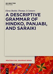 Cover of: Descriptive Grammar of Hindko, Panjabi, and Saraiki by Elena Bashir, Thomas J. Conners, Brook Hefright