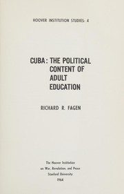 Cover of: Cuba: the political content of adult education