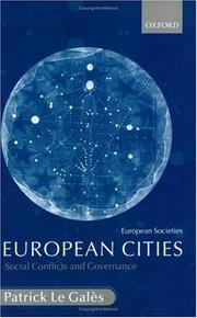 European cities : social conflicts and governance