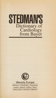 Cover of: Stedman'S Dictionary of Cardiology from Bayer**Special Only Stedman'S