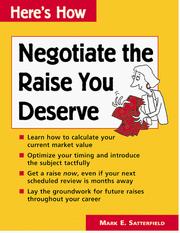 Cover of: Negotiate the raise you deserve