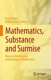 Cover of: Mathematics, Substance and Surmise by Ernest Davis, Philip J. Davis