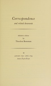 Cover of: Complete Works of Voltaire Correspond