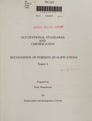 Cover of: Occupational standards and certification