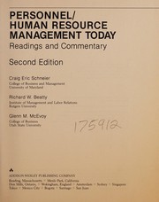 Cover of: Personnel/human resource management today: readings and commentary