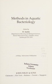 Cover of: Methods in aquatic bacteriology