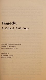 Cover of: Tragedy: a critical anthology