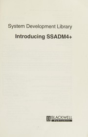 Cover of: Introducing SSADM4[plus].