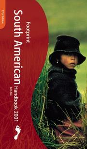 Cover of: Footprint South American Handbook 2001 (Footprint South American Handbook)