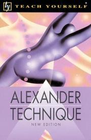 Cover of: Alexander technique
