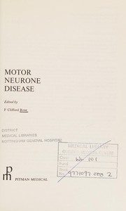 Cover of: Motor neurone disease