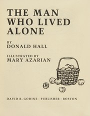 Cover of: The man who lived alone