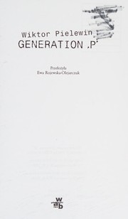 Cover of: Generation "P"
