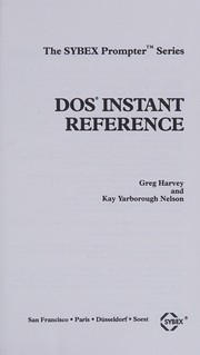 Cover of: DOS instant reference