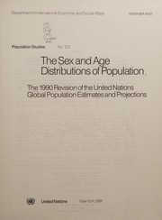 Cover of: The Sex and age distributions of population by Department of International Economic and Social Affairs.