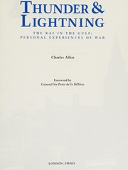 Cover of: Thunder & lightning: the RAF in the Gulf War : personal experiences of war