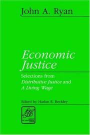 Cover of: Economic justice