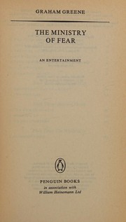 Cover of: The Ministry of fear: an entertainment