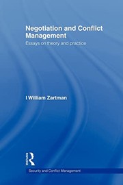Cover of: Negotiation and Conflict Management: Essays on Theory and Practice