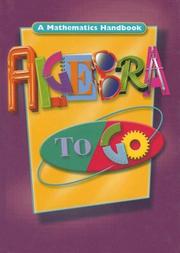 Cover of: Algebra to Go: A Mathematics Handbook