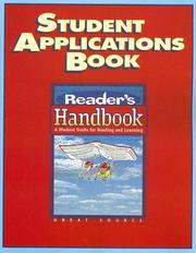 Cover of: Student Applications Book: A Student Guide for Reading and Learning