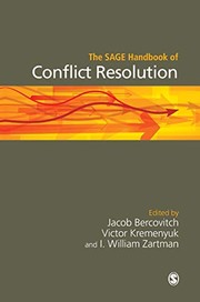 Cover of: The sage handbook of conflict resolution